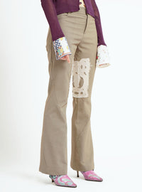 Embroidered Trousers-GARBAGE CORE-APOC STORE