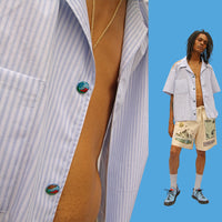 Hand-painted Button Resort Shirt-Jetpack Hom(m)e-APOC STORE