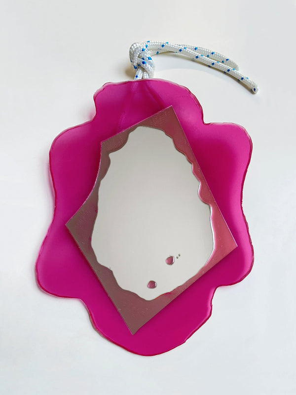 Magenta Small Mirror-STEFANIA RUGGIERO-APOC STORE