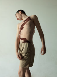 Streak Vest Brown-Khanh Brice Nguyen-APOC STORE
