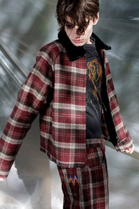 Black Deconstructed Tee with embroidered Dog Head-Jetpack Hom(m)e-APOC STORE