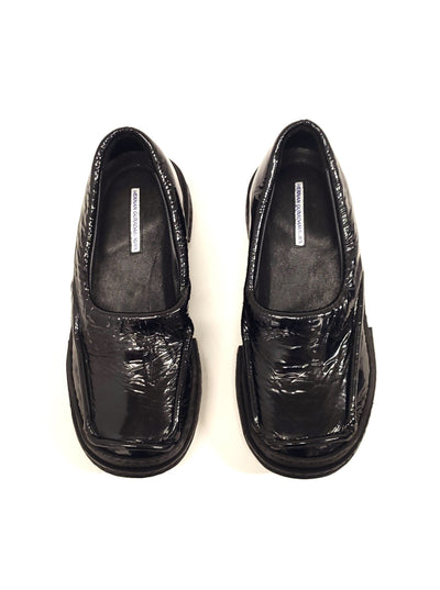 Black Moccasins in Patent Leather-Hernán Guardamagna-APOC STORE