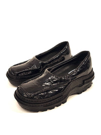 Black Moccasins in Patent Leather-Hernán Guardamagna-APOC STORE