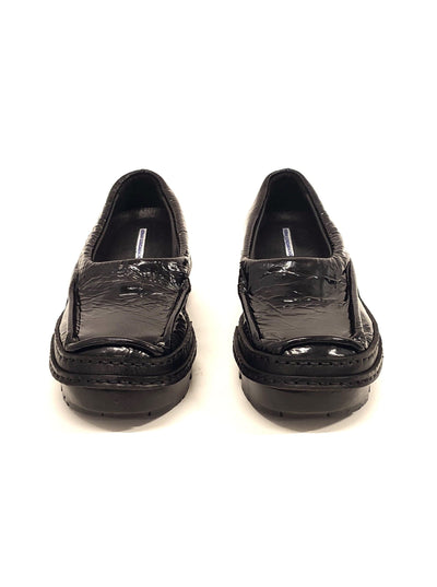 Black Moccasins in Patent Leather-Hernán Guardamagna-APOC STORE