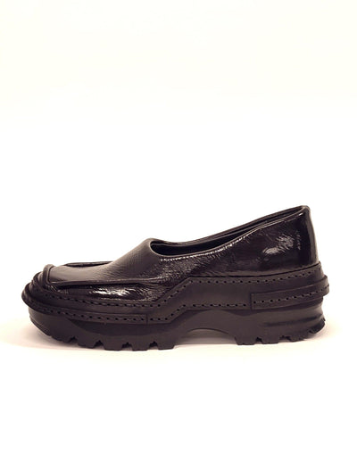 Bordeaux Moccasins in Patent Leather-Hernán Guardamagna-APOC STORE