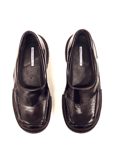 Bordeaux Moccasins in Patent Leather-Hernán Guardamagna-APOC STORE