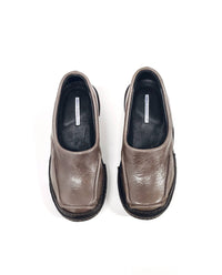 Brown Moccasins in Patent Leather-Hernán Guardamagna-APOC STORE