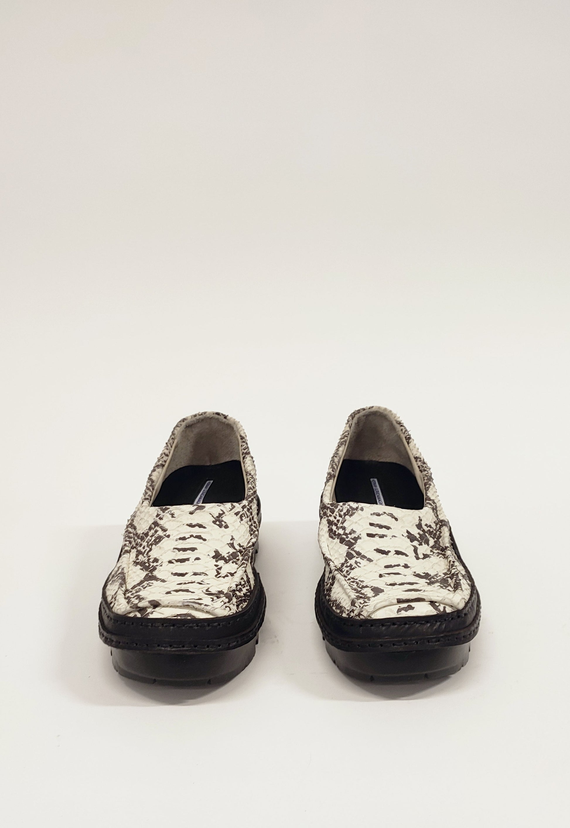 Moccasins in Embossed Snake Leather-Hernán Guardamagna-APOC STORE