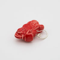 Motorcube Earring Red-EEGGNET-APOC STORE