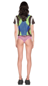 Brown Manifold Baby Tee-Karlaidlaw-APOC STORE