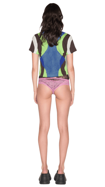 Brown Manifold Baby Tee-Karlaidlaw-APOC STORE