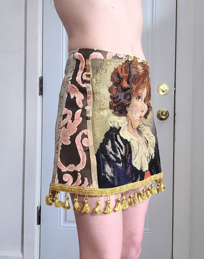 Needlepoint Portrait Skirt-Kristin Mallison-APOC STORE
