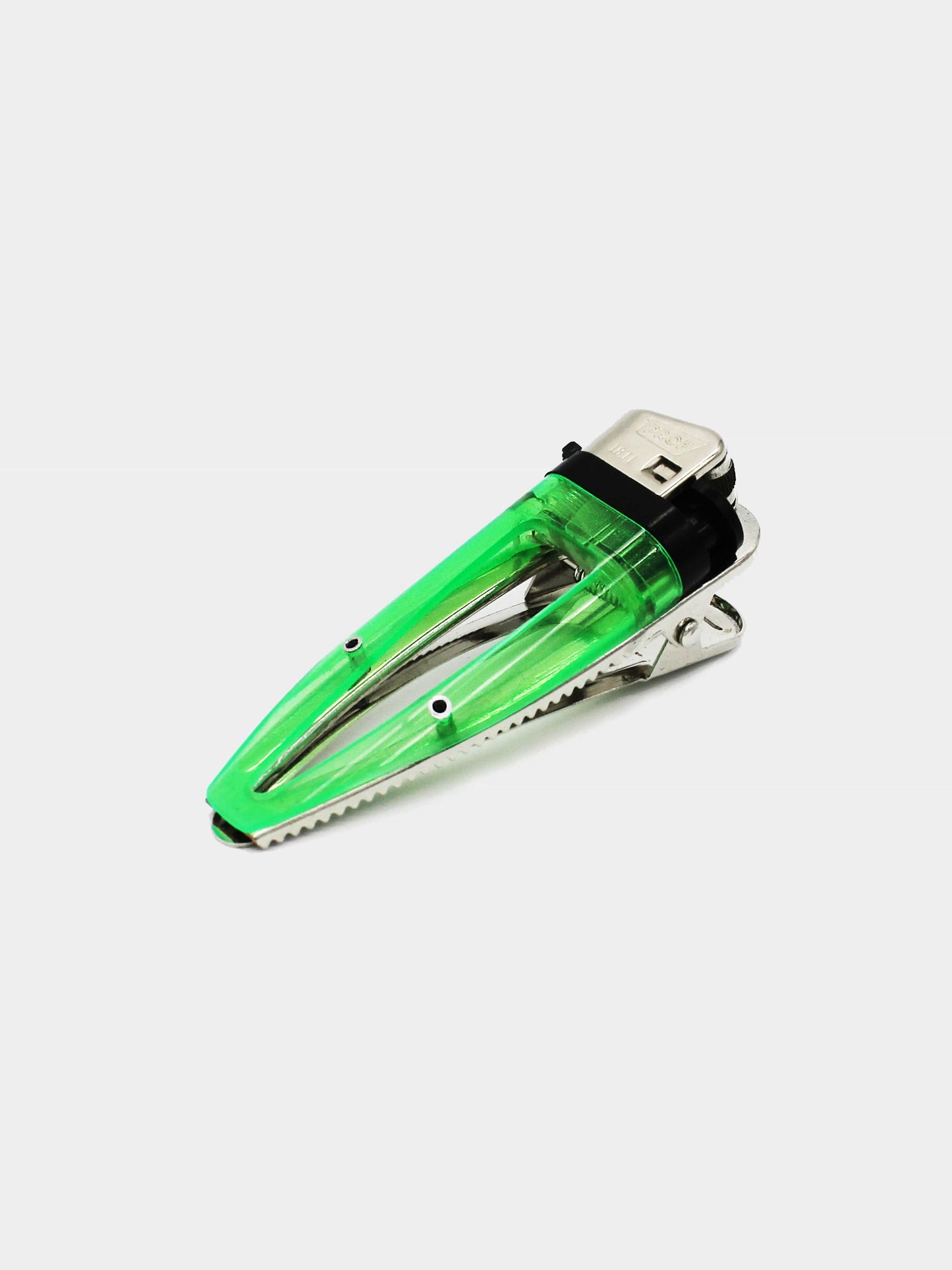 Neon Green Lighter Hair Clip-Corrina Goutos-APOC STORE