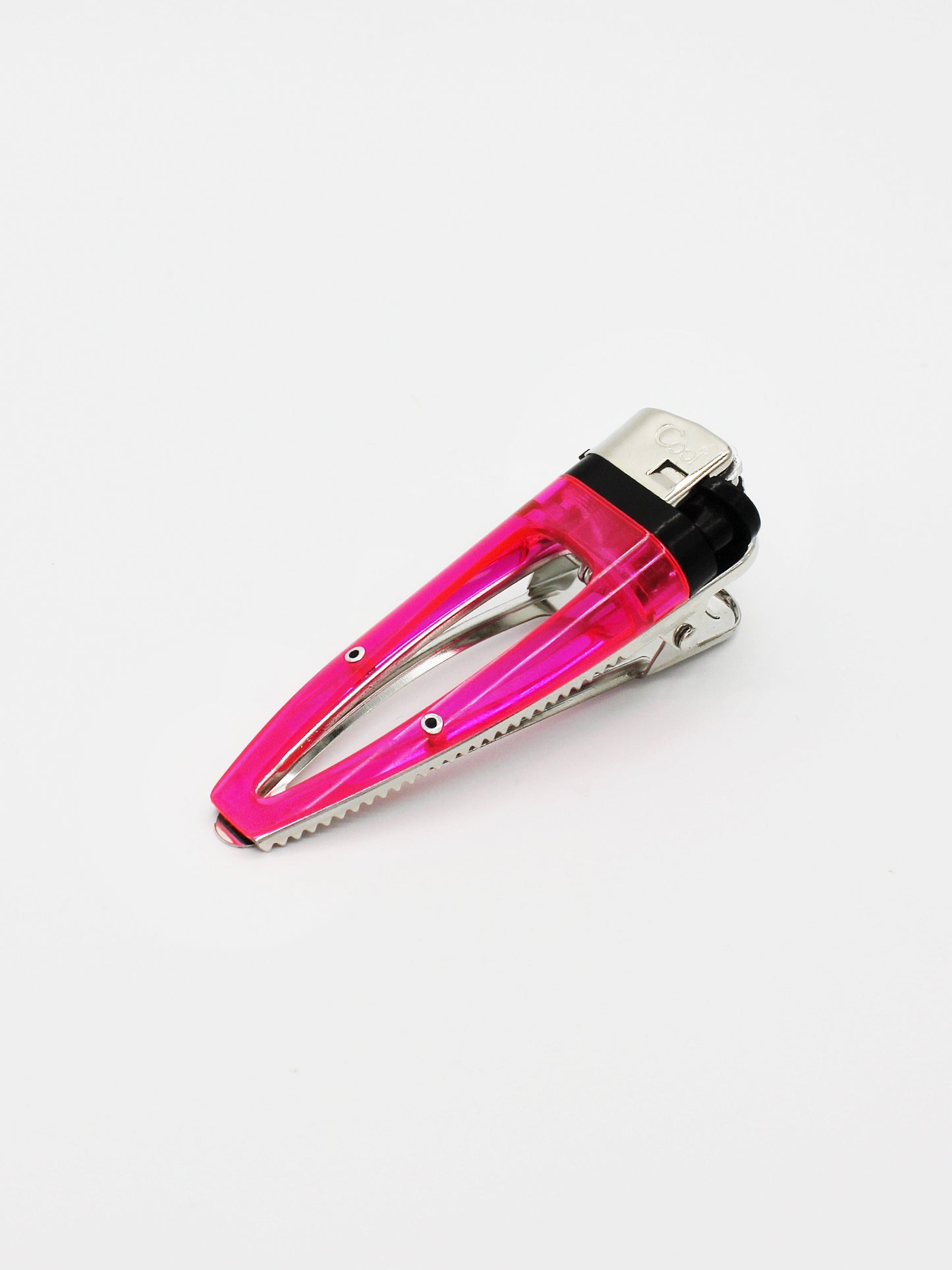 Neon Pink Lighter Hair Clip-Corrina Goutos-APOC STORE