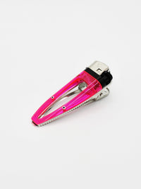 Neon Pink Lighter Hair Clip-Corrina Goutos-APOC STORE