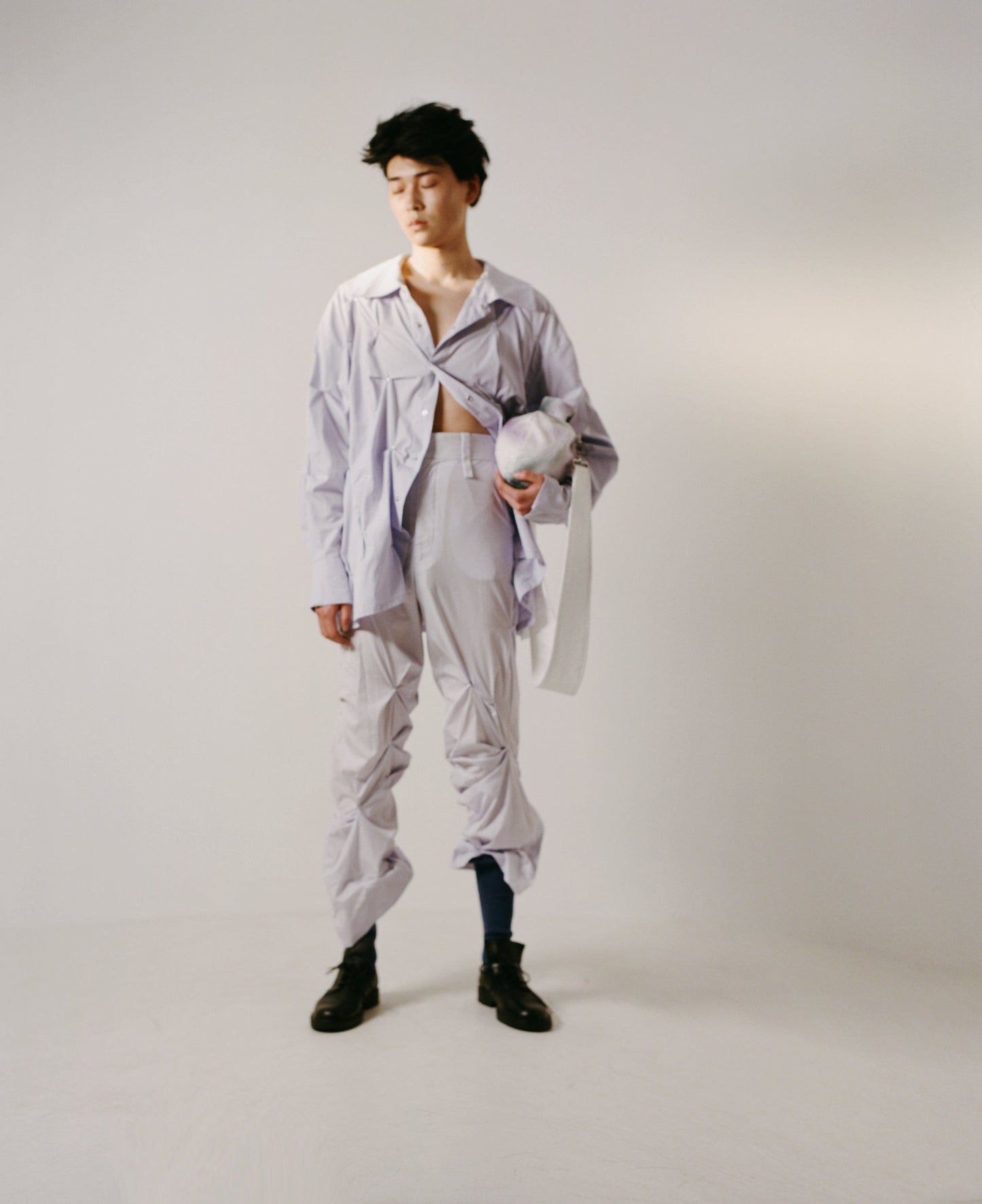 Framed Sock Blue-SHEK LEUNG-APOC STORE