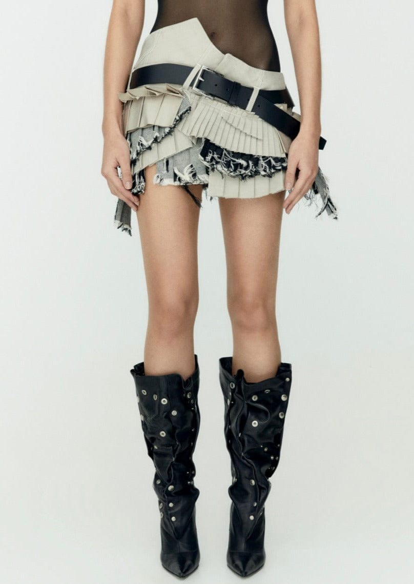 Twirl Mini Skirt-Onrushw23fh-APOC STORE