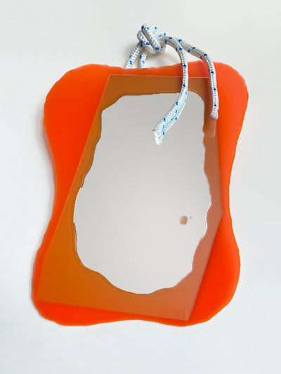 Orange Medium Mirror-STEFANIA RUGGIERO-APOC STORE