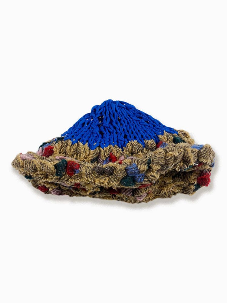 Brunette Chunky Knit Bucket Hat-Olivia Rubens-APOC STORE