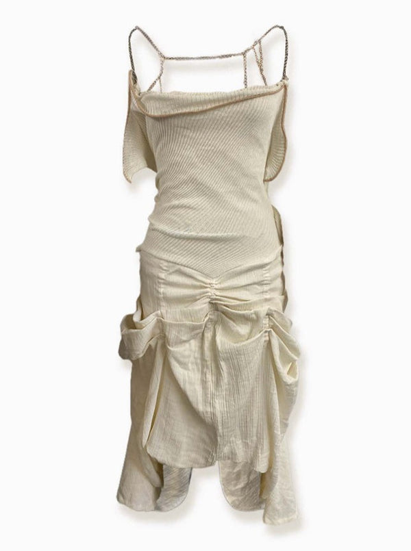 Bound by Chains Sleeveless Dress-Olivia Rubens-APOC STORE