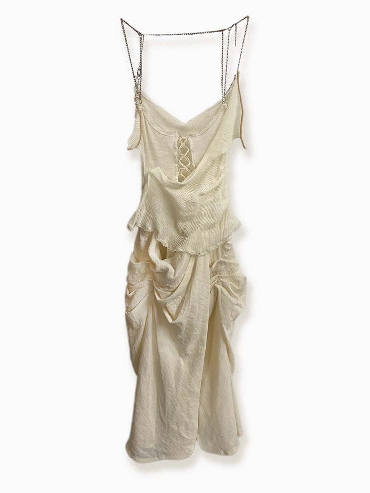 Bound by Chains Sleeveless Dress-Olivia Rubens-APOC STORE