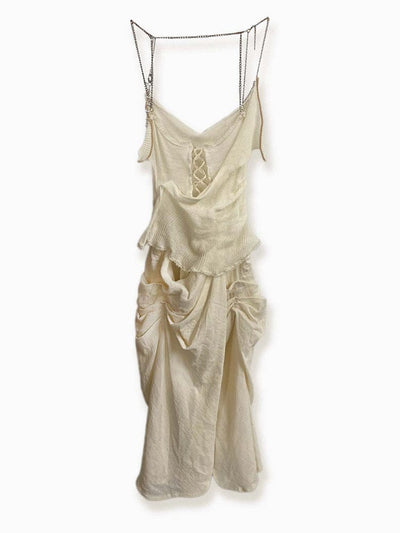 Bound by Chains Sleeveless Dress-Olivia Rubens-APOC STORE