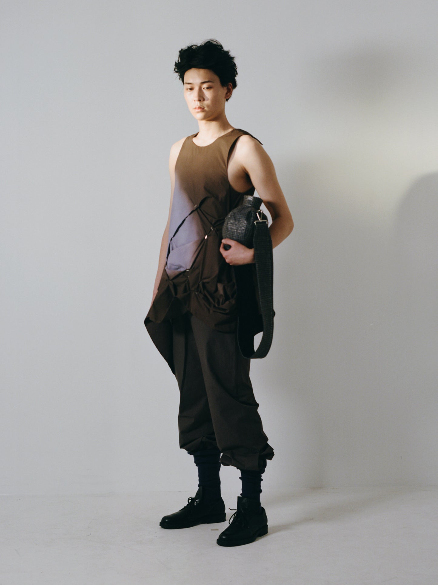 Crinkle Aura Vest Dress-SHEK LEUNG-APOC STORE