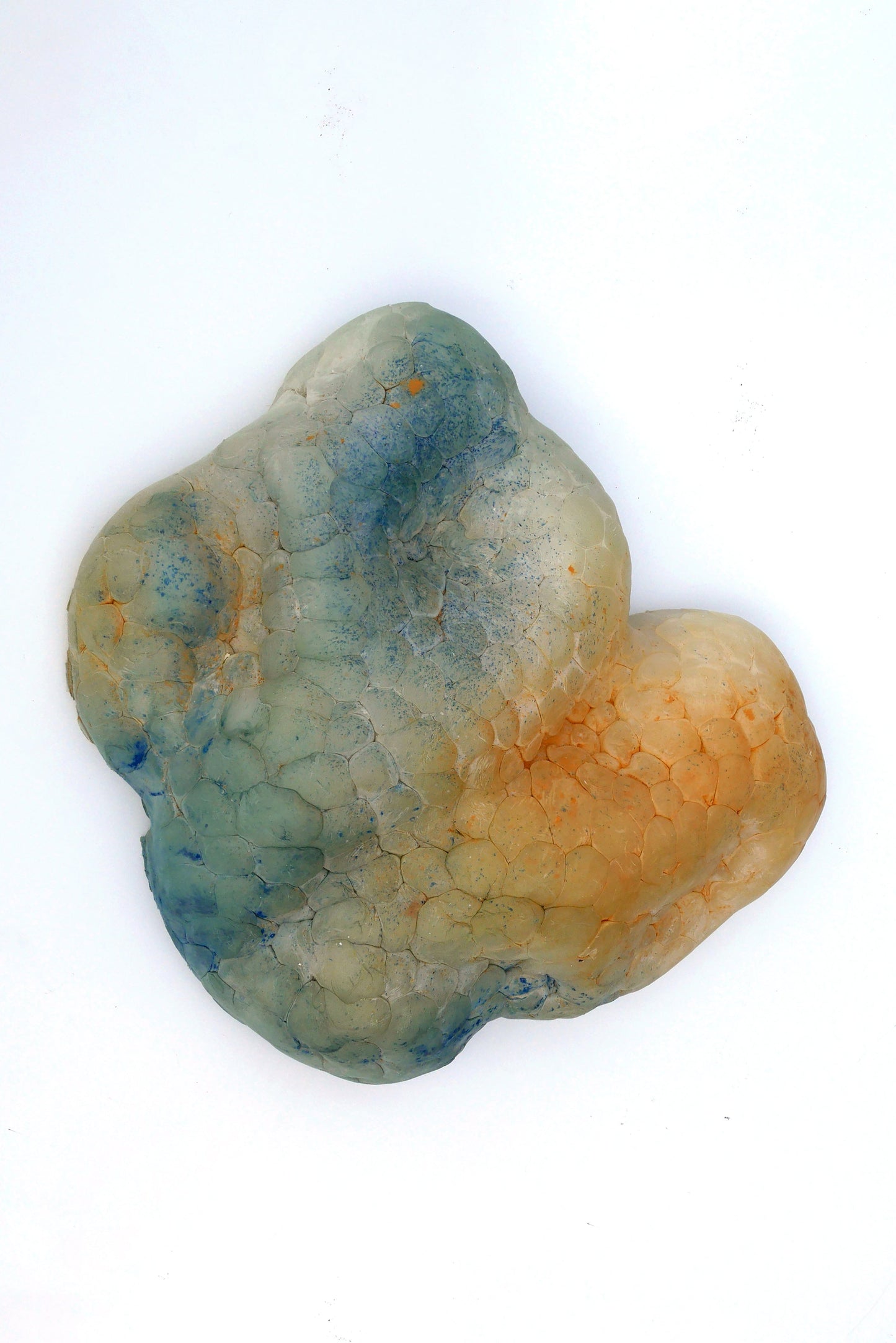 Orange-blue Mammatus Wall Sculpture-Elissa Lacoste-APOC STORE