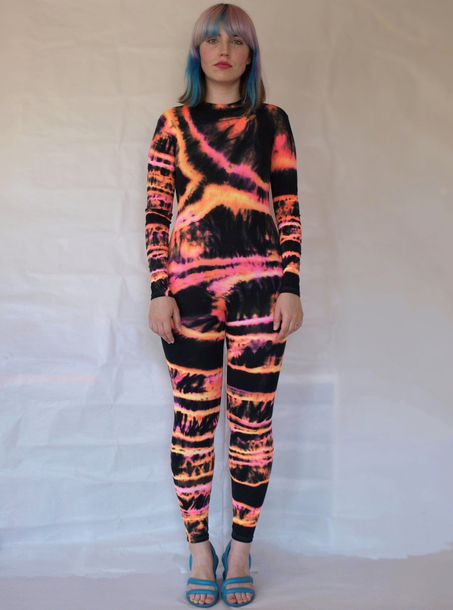 Multicolour Hand Dyed Catsuit-Celia Calderón Asensio-APOC STORE