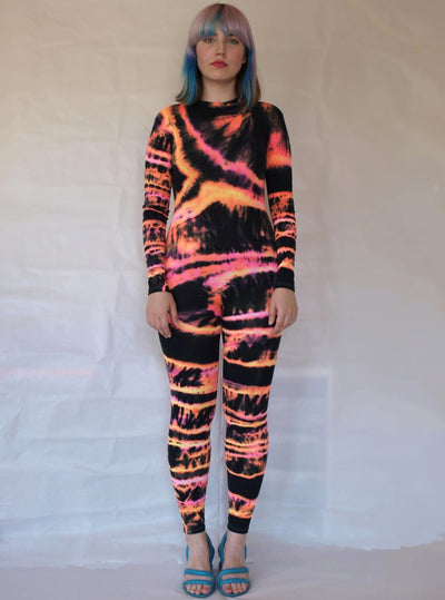Multicolour Hand Dyed Catsuit-Celia Calderón Asensio-APOC STORE