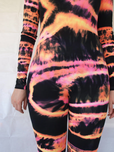 Multicolour Hand Dyed Catsuit-Celia Calderón Asensio-APOC STORE