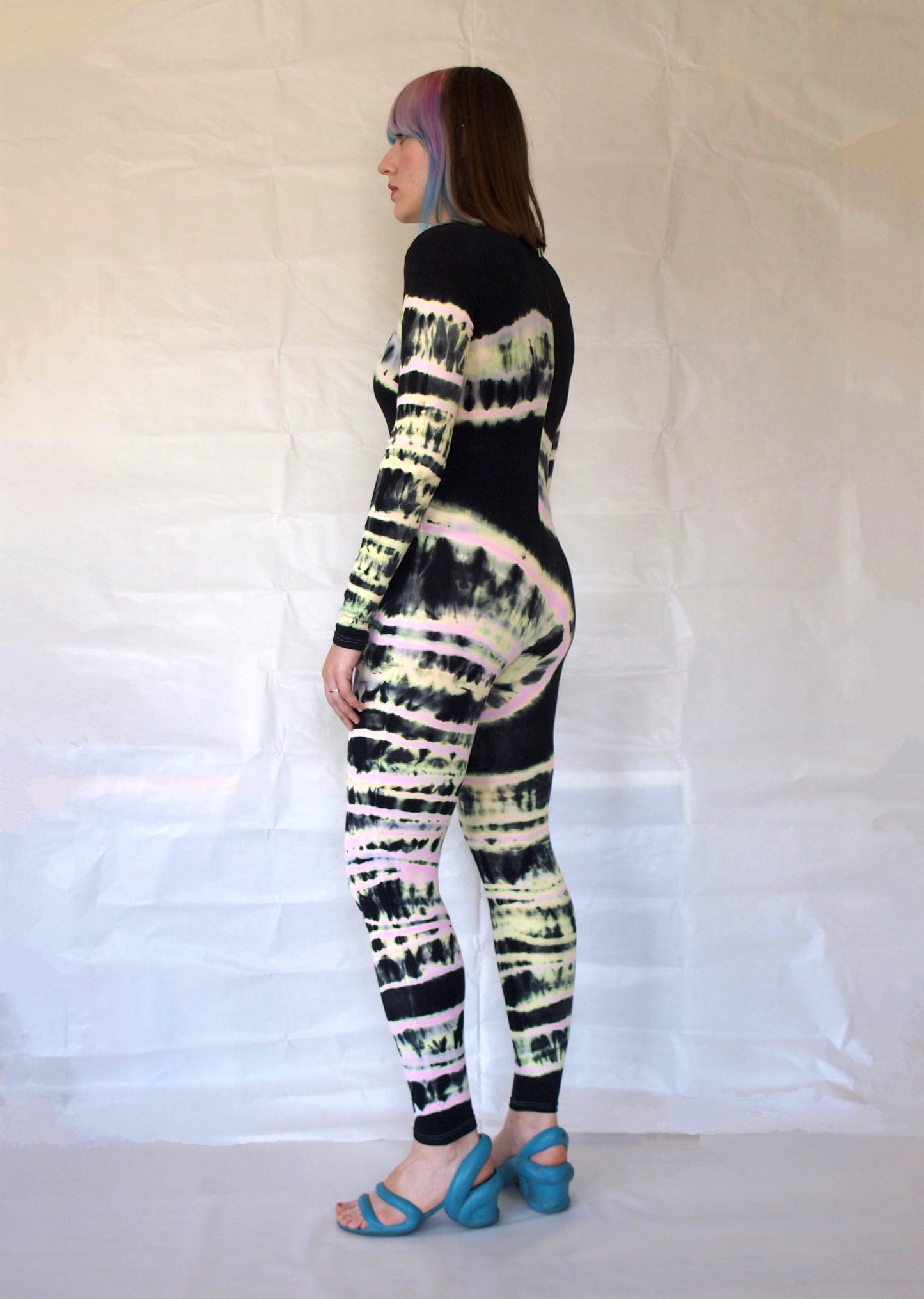 Multicolour Hand Dyed Catsuit-Celia Calderón Asensio-APOC STORE
