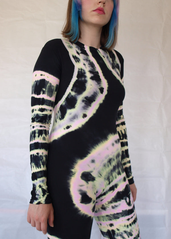 Multicolour Hand Dyed Catsuit-Celia Calderón Asensio-APOC STORE