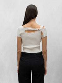 Score Knit Top Shortsleeve-René Scheibenbauer-APOC STORE