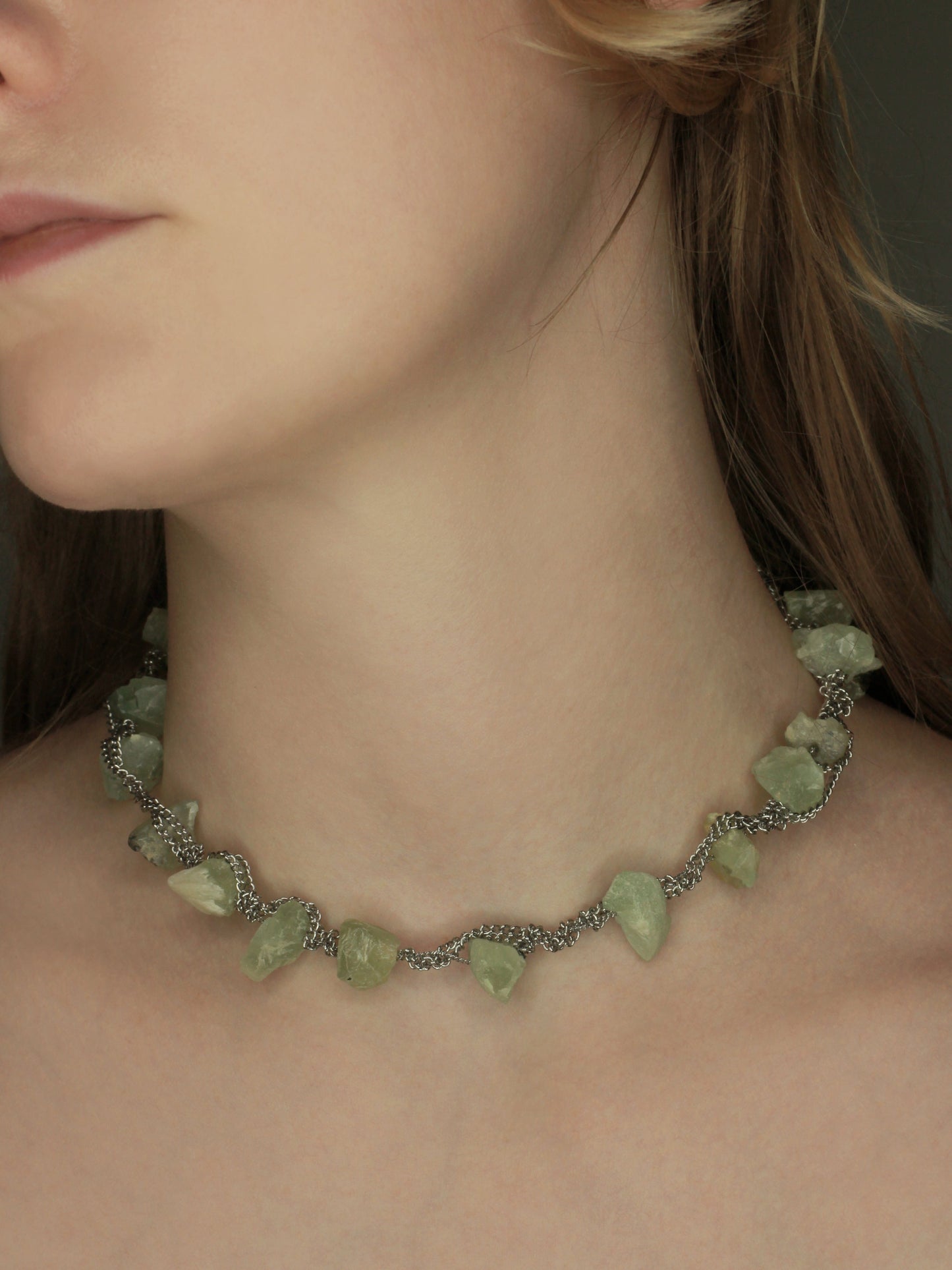 Prehnite Necklace-Marland Backus-APOC STORE