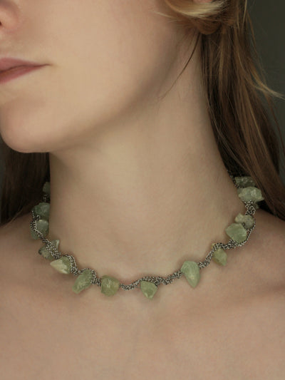 Prehnite Necklace-Marland Backus-APOC STORE
