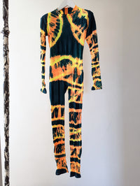 Hand Dyed Catsuit Orange Multicolour-Celia Calderón Asensio-APOC STORE