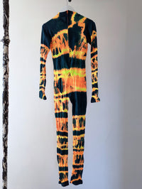Hand Dyed Catsuit Orange Multicolour-Celia Calderón Asensio-APOC STORE