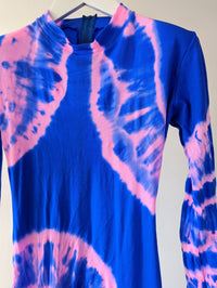 Hand Dyed Catsuit Pink Blue-Celia Calderón Asensio-APOC STORE