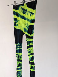 Hand Dyed Tights Green Black-Celia Calderón Asensio-APOC STORE