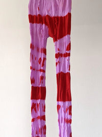 Hand Dyed Tights Pink Red-Celia Calderón Asensio-APOC STORE