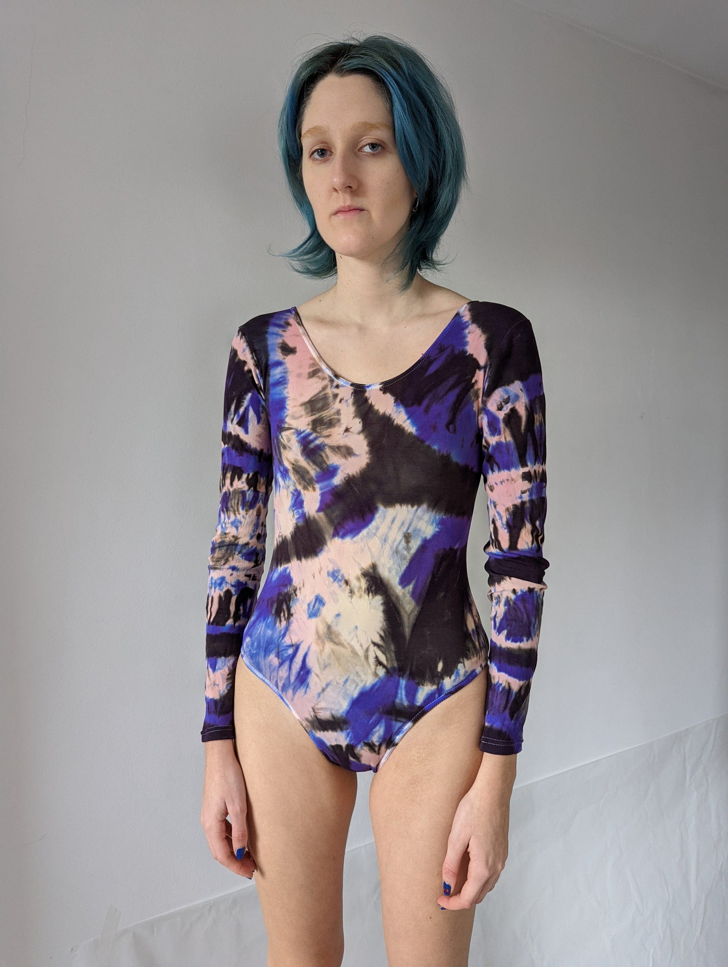 Hand Dyed Bodysuit Multicolour-Celia Calderón Asensio-APOC STORE