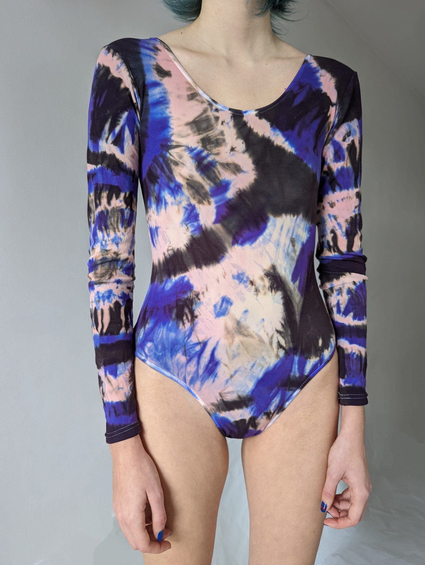 Hand Dyed Bodysuit Multicolour-Celia Calderón Asensio-APOC STORE