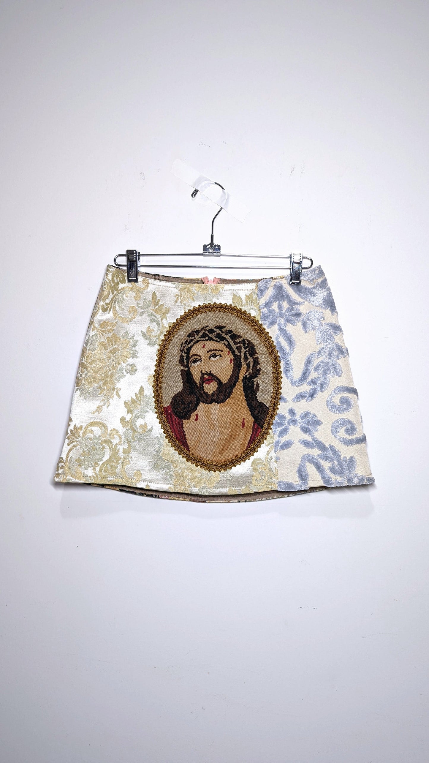 Jesus Needlepoint Skirt-Kristin Mallison-APOC STORE