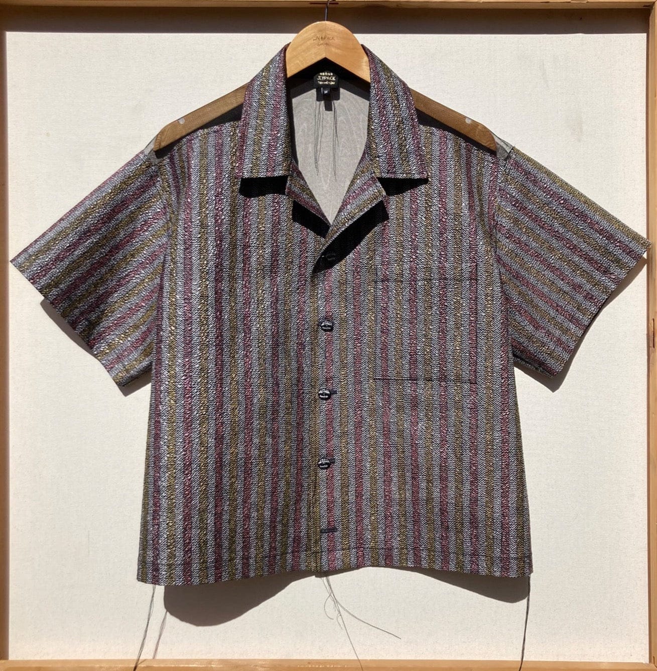 Crimped Cotton/Mesh Back Shirt-Jetpack Hom(m)e-APOC STORE