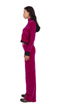 Pink Flare Leg Spider Pants-Karlaidlaw-APOC STORE