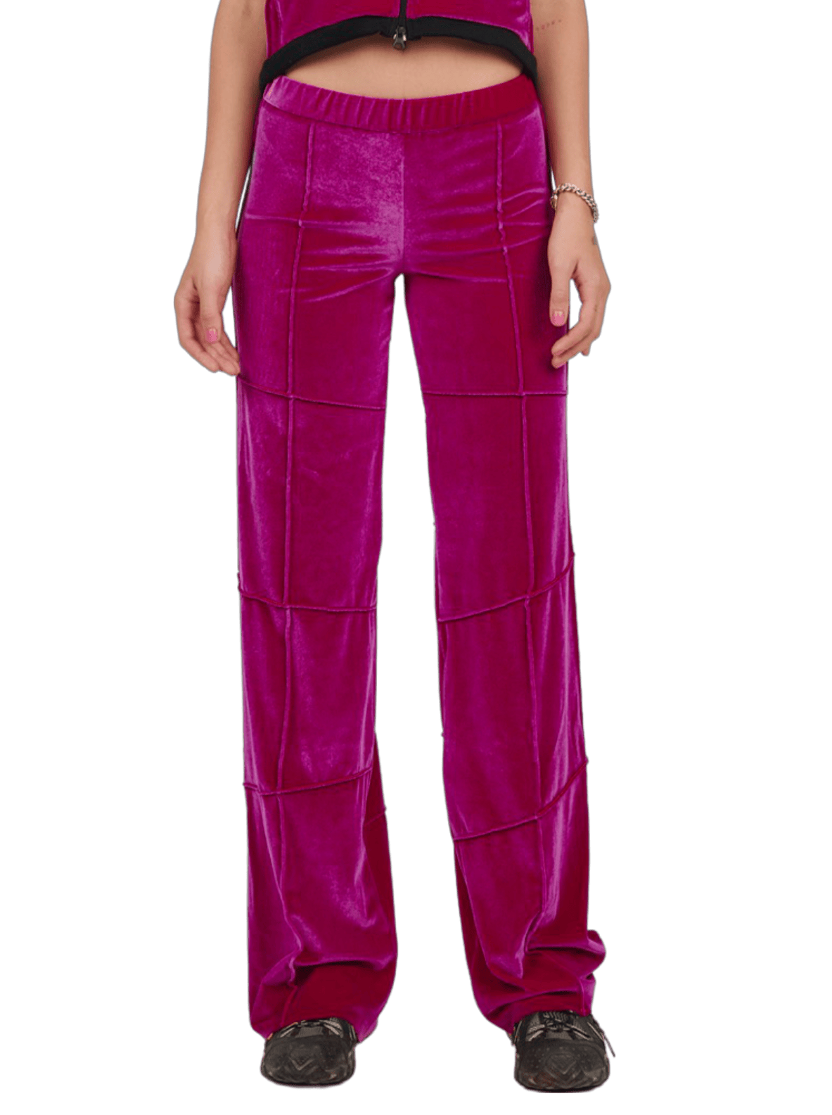 Pink Straight Leg Spider Pants-Karlaidlaw-APOC STORE