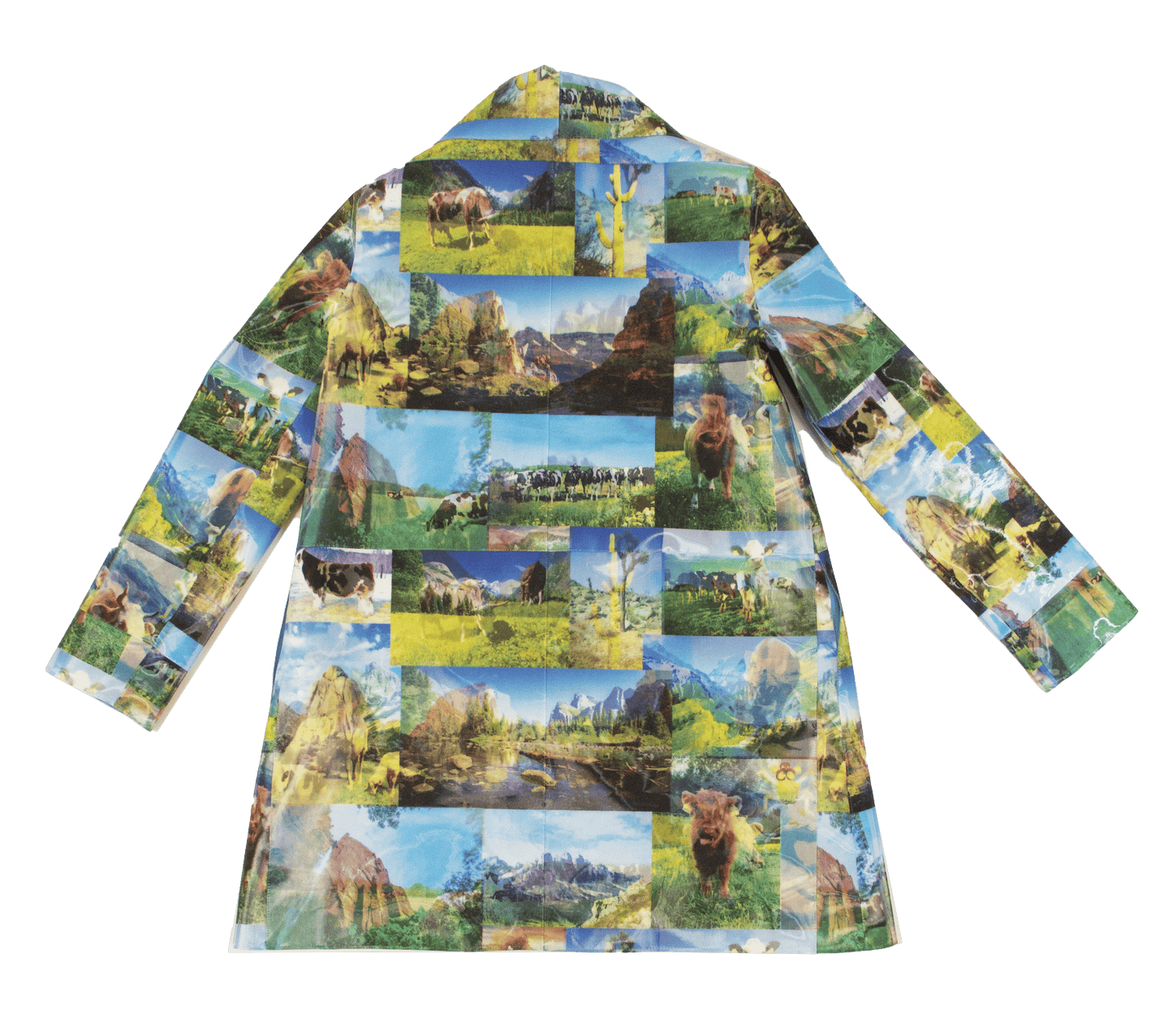 Landscape Image Flip Pattern Coat-Leeann Huang-APOC STORE