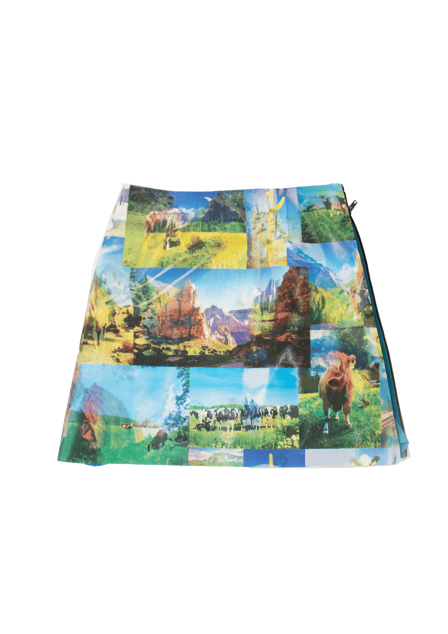 Lenticular Landscape Mini Skirt-Leeann Huang-APOC STORE