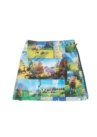 Lenticular Landscape Mini Skirt-Leeann Huang-APOC STORE